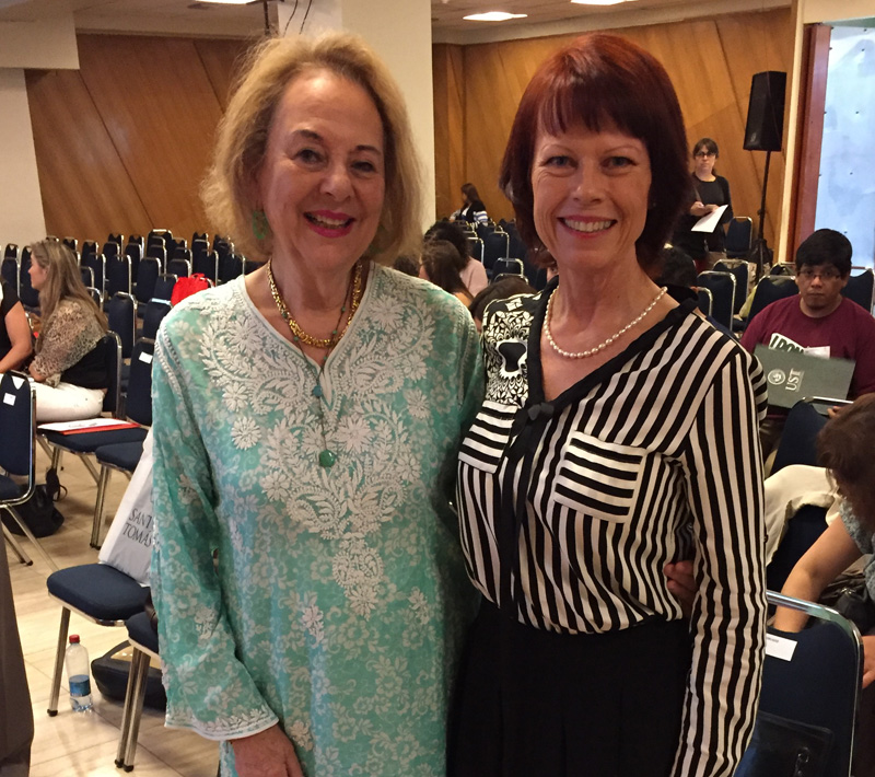 Directora Midap junto a Susana Ifland, presidenta de la Sociedad Chilena de Psicología Clínica.